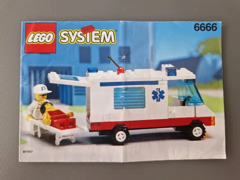 Lego Building Instructions 6666 System Ambulance Instruction Only