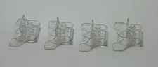 Lego 18663 Transparent clear minifigure stand / flexible super jumper x4
