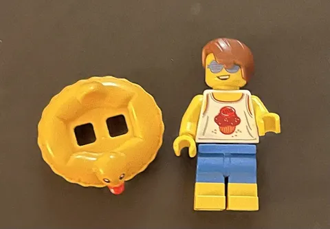 Lego Beach Party Dude Col338 From Lego Collector Frame Series
