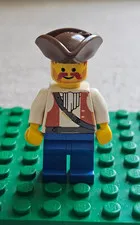 vintage Lego Minifigure Pirate Brown Vest pi054