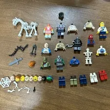 LEGO Minifigure Parts Lot Spider-Man Ninjago Skeleton Zombie Heads Accessories