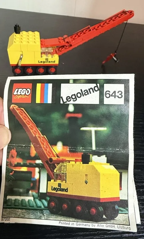 Lego 643 Mobile Crane Vintage rare