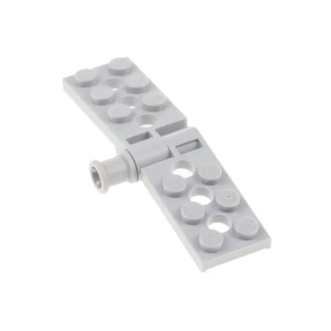 1x LEGO Hinge Plate 2x4 Grey Long Pin Grey 3 Holes 32054 98286