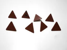 8x LEGO  Brown Road Sign 2 x 2 Triangle w/Clip Star Wars 7128 7139 7121  #892