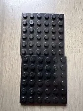 LEGO 3958 Black Baseplate 6x6 - 2 Pieces