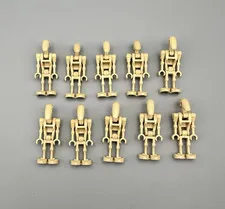 LEGO Star Wars 10 Battle Droids tan straight arms minifigures 75372 7678