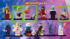 Lego CMF 71046 SPACE series 26 minifigures Robot Alien Tourist Retro Heroine NEW