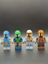 LEGO STAR WARS Mandalorian Tribe Warrior Minifigure Lot of 4 75267 Battle Pack