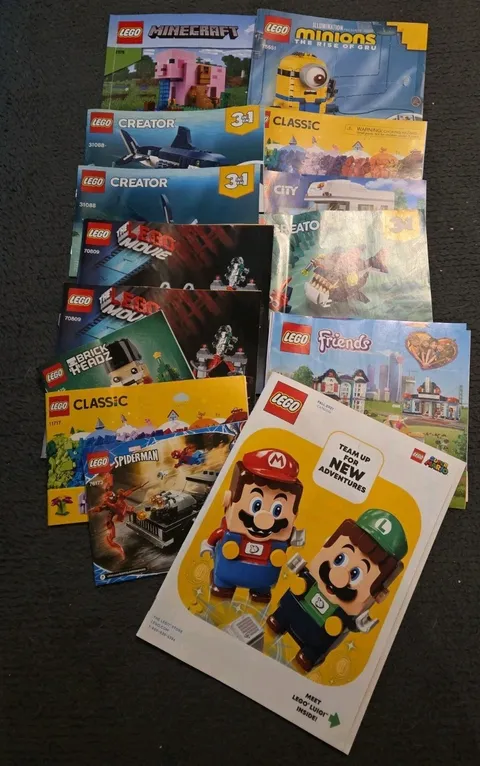 15 LEGO Directions Instructions Packets Booklets