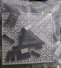 Two Pounds Of Black And Gray  Lego Blocks