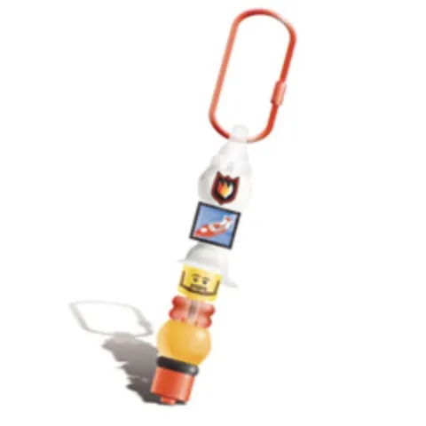 NEW LEGO Rescue Key Chain W/Pen Bead Elements #4274280 Carabiner Key Chain #3816