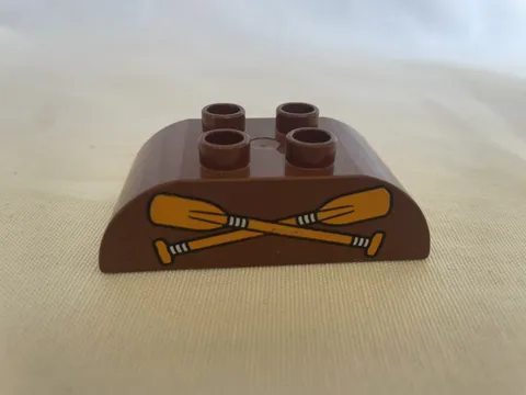 Lego Duplo BROWN CANOE PADDLES Lodge Cabin Piece SPECIALTY BLOCK Piece Part Boat