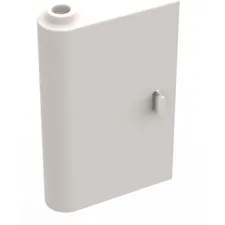 LEGO 5x White Door 1 x 3 x 4 Left - Open Between Top and Bottom Hinge inv.601