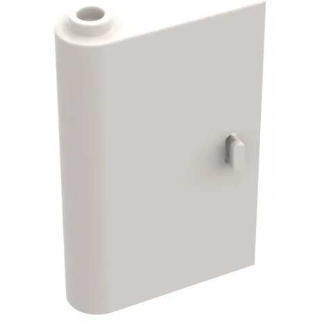 LEGO 5x White Door 1 x 3 x 4 Left - Open Between Top and Bottom Hinge inv.601