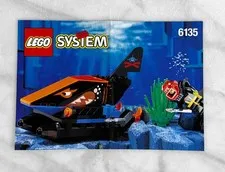 Vintage Lego System Aquazone Shark Instruction Manual - 6135