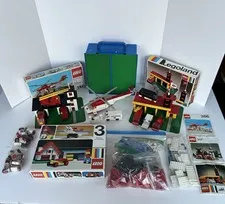 Large Vintage Lego Lot Samsonite Of Canada Sets /Parts /Loose Block Read Detail