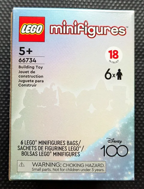 New Sealed in Mint Box LEGO 6 Pack 66734 Minifigures Disney 100 LE Free Shipping