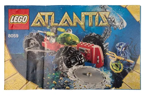 Lego Atlantis Set 8059 Seabed Scavenger Instructions Manual Only  *NO BRICKS*