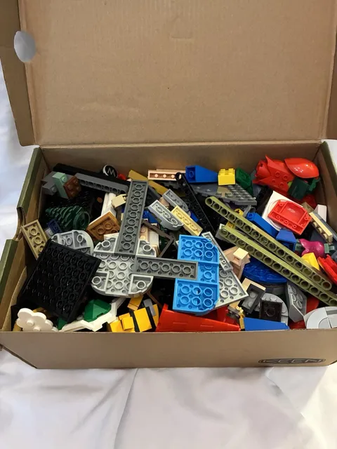 LEGO Bulk Bricks and Parts Lot Mixed Colors Specialized Pieces 1.55 Pounds Loose