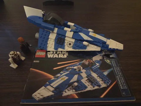 Lego Star Wars 8093 Plo Koon's Jedi Starfighter complete with Instructions
