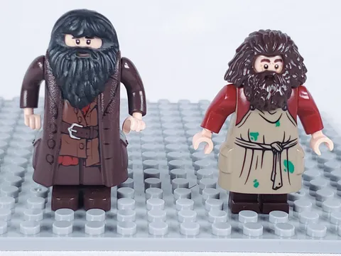 LEGO Harry Potter Rubeus Hagrid Minifigure Pair hp111 hp474 Lot of 2
