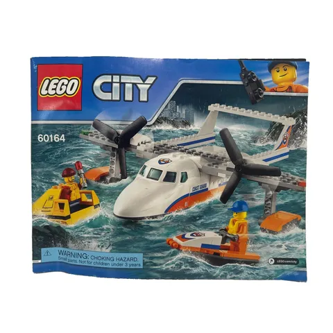 LEGO City Sea Rescue Plane 60164 Illustrated Manual Booklet Only