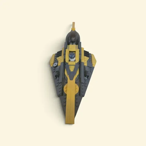 75214 LEGO Complete Star Wars: Anakin's Jedi Starfighter with minifigures ship 