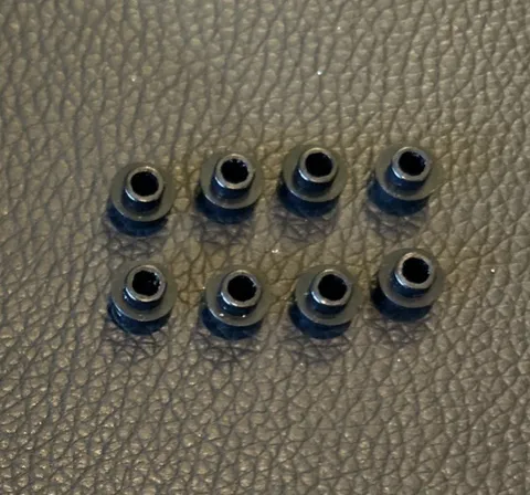 LEGO 1x1 Lot 8 Black Plate Round Open Stud 6168646 Brick 28626