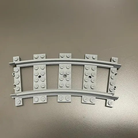 Lego 53400 Gray Curved Train Tracks Replacement Add-on Part Piece