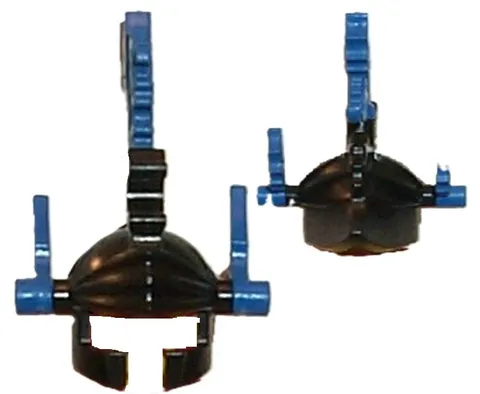 Lego Dragon Knight Master Minifig HELMET Black Dragon Crown Blue PLUME/WING D420