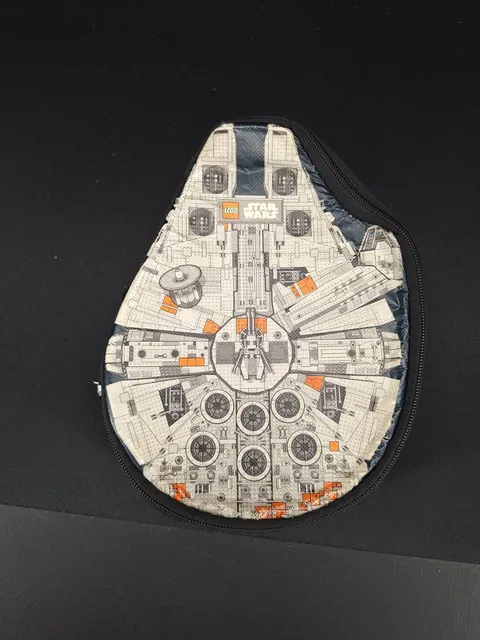 Lego Star Wars Millennium Falcon zippered Storage Bag Mini Figure Carrying Case