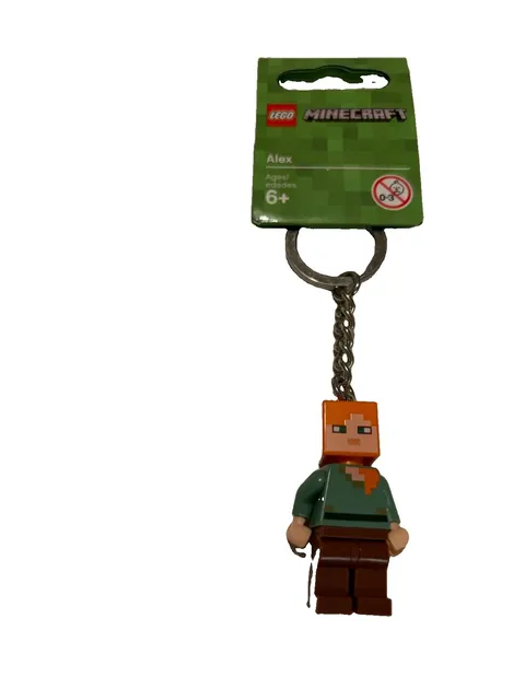 LEGO Minecraft Alex Minifigure Keychain 853819 New