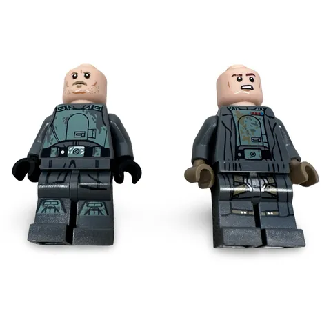 LEGO Star Wars Imperial Officer Minifigures Lot of 2 Dark Gray Tobias Beckett