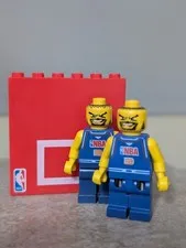 LEGO NBA (nba027) 2003 Minifig Lot + NBA Backboard