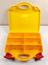 2012 GENUINE LEGO Yellow Travel Carrying Case Storage Container 30cm