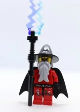 Evil Wizard 7093 Staff Cape Beard Fantasy Era Castle LEGO Minifigure Mini Figure
