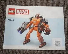 Lego 76243 Marvel Comics Manual Only Rocket Mech Armor