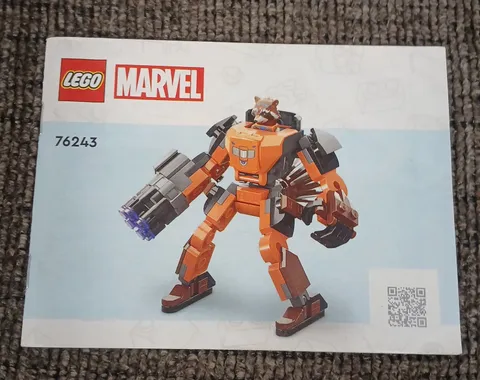 Lego 76243 Marvel Comics Manual Only Rocket Mech Armor