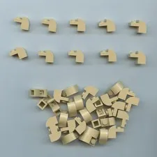LEGO x 40 Tan Slope, Curved 2 x 1 x 1 1/3 with Recessed Stud 6091