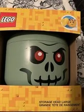 LEGO Large Green Zombie Storage Head Container New