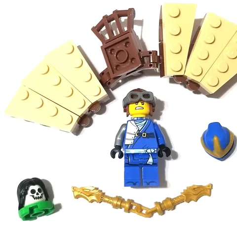 LEGO Ninjago 71685 15th Anniversary Minifigure Jay Legacy & Skeleton with Hair