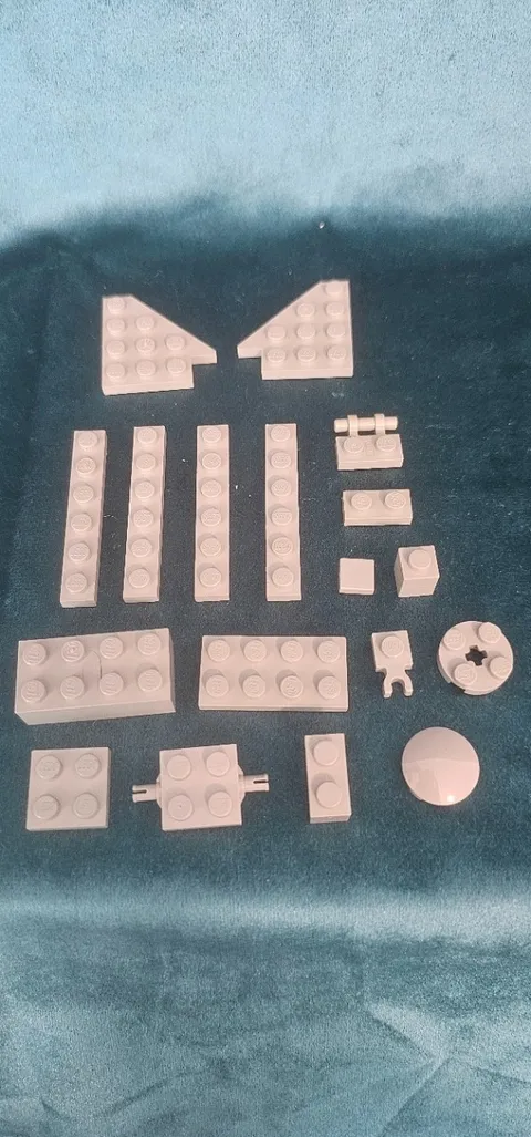 Vintage 1980s Grey / Gray LEGO Lot 0.5 oz (18 pieces)