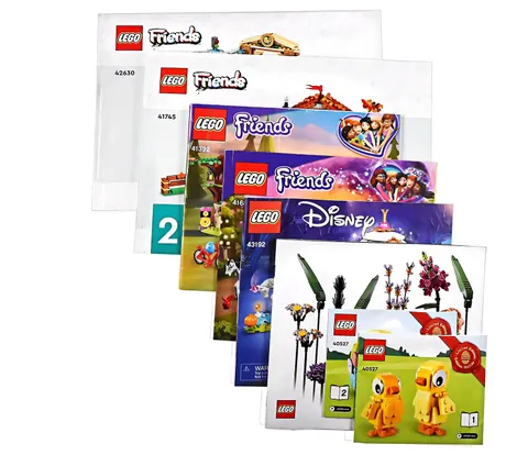 LEGO Friends, Disney, Flowers, Birds Lot of 8 Manual Instruction - Lego04