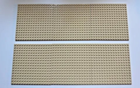LEGO 16 x 16 Tan Baseplates Lot of 6 91405 Bulk Plates Bundle