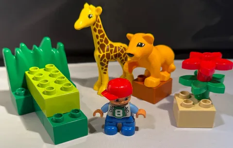 LEGO Duplo Baby Zoo Reissue Pieces Boy Giraffe Lion Cub +