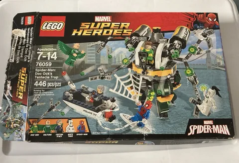 LEGO 76059 Marvel Super Heroes Spider-Man Doc Ock's Tentacle Trap INCOMPLETE Set