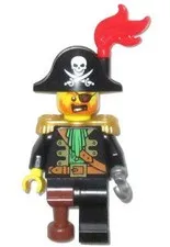 LEGO® Minifigure Pirates pi148 Pirate Captain