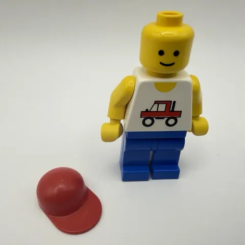 LEGO VINTAGE MINIFIG trc003 - Trucker w/ red cap - 1pc
