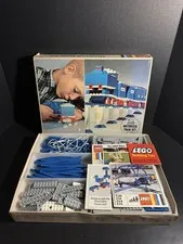 Vintage LEGO Train Set 113 Motorized Train Set Incomplete w/ Box & Instructions