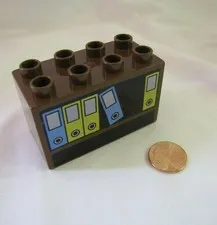 Rare Lego Duplo BROWN BOOKSHELF BOOKS Book Cabinet SPECIALTY BLOCK for House